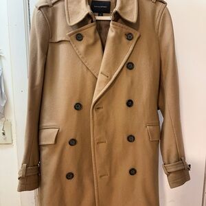 Banana Republic Tan Double-Breasted Trench Coat